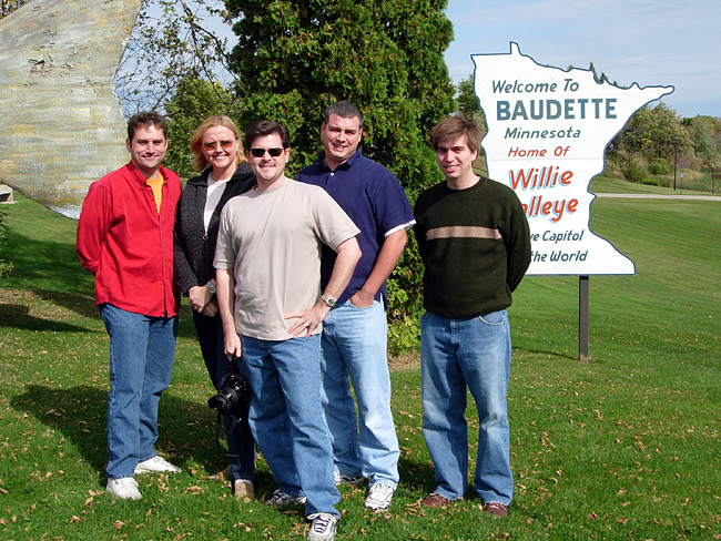 The Travelers accept Baudette's welcome.